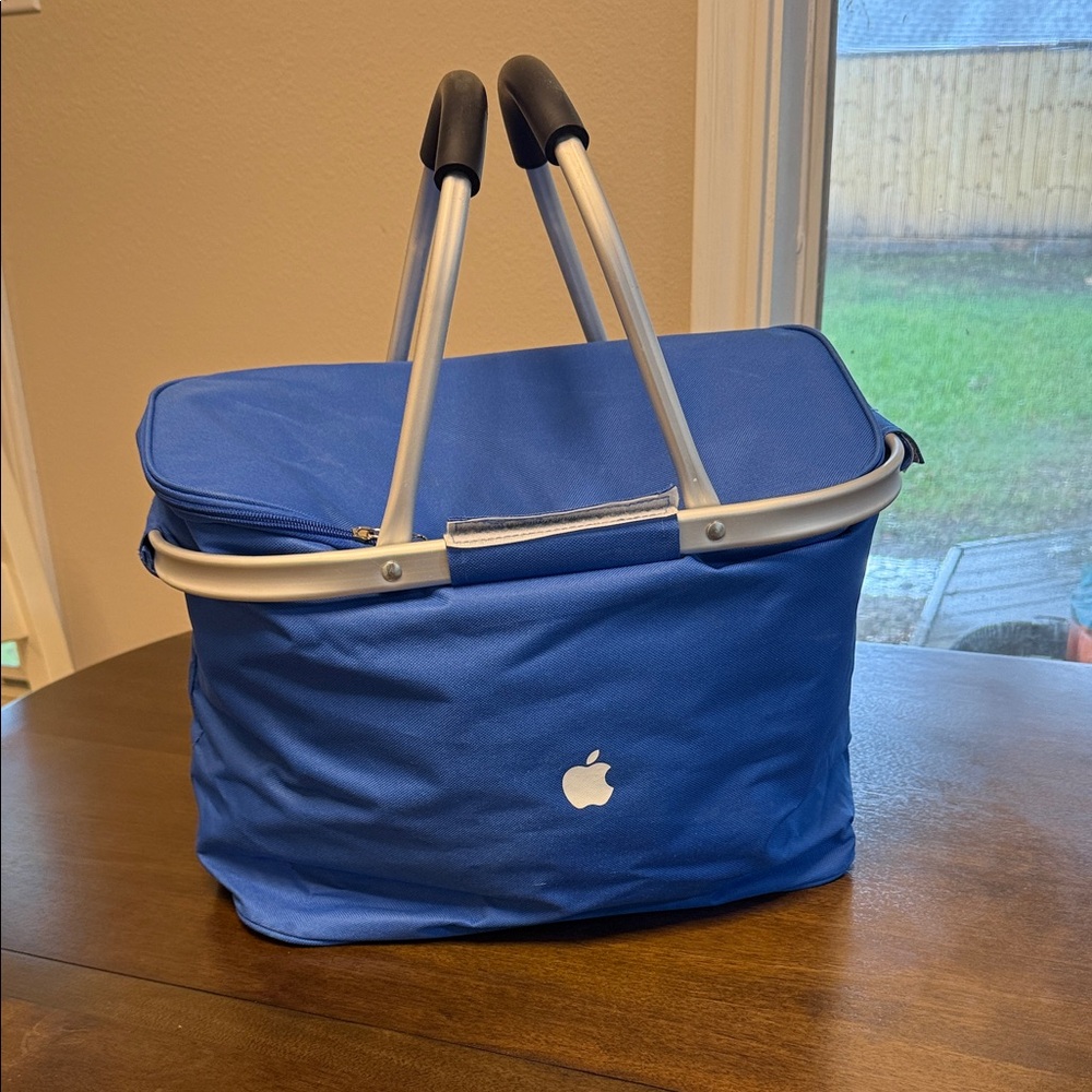 Apple Blue Picnic Basket (Employee Item Only!)